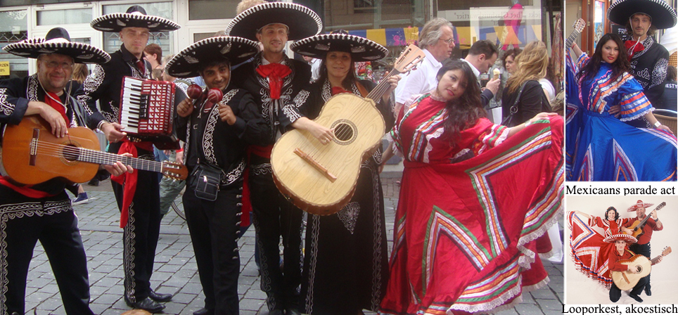 Indeling van de sets voor een Mexicaanse Band