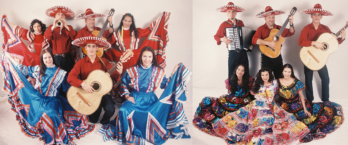 Mexicaanse in nationale kledij
